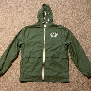 Green Oswego State Rainjacket